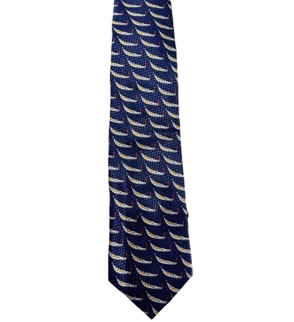 Blue Boats Tie