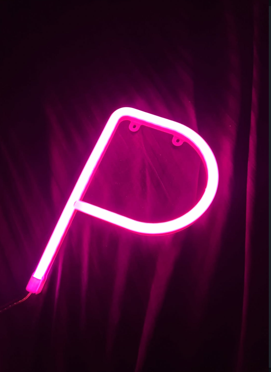 Neon Letter "P" Light