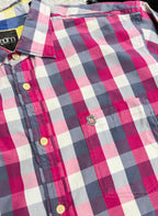 Born by Ted Baker Pink Checkered Buttonup