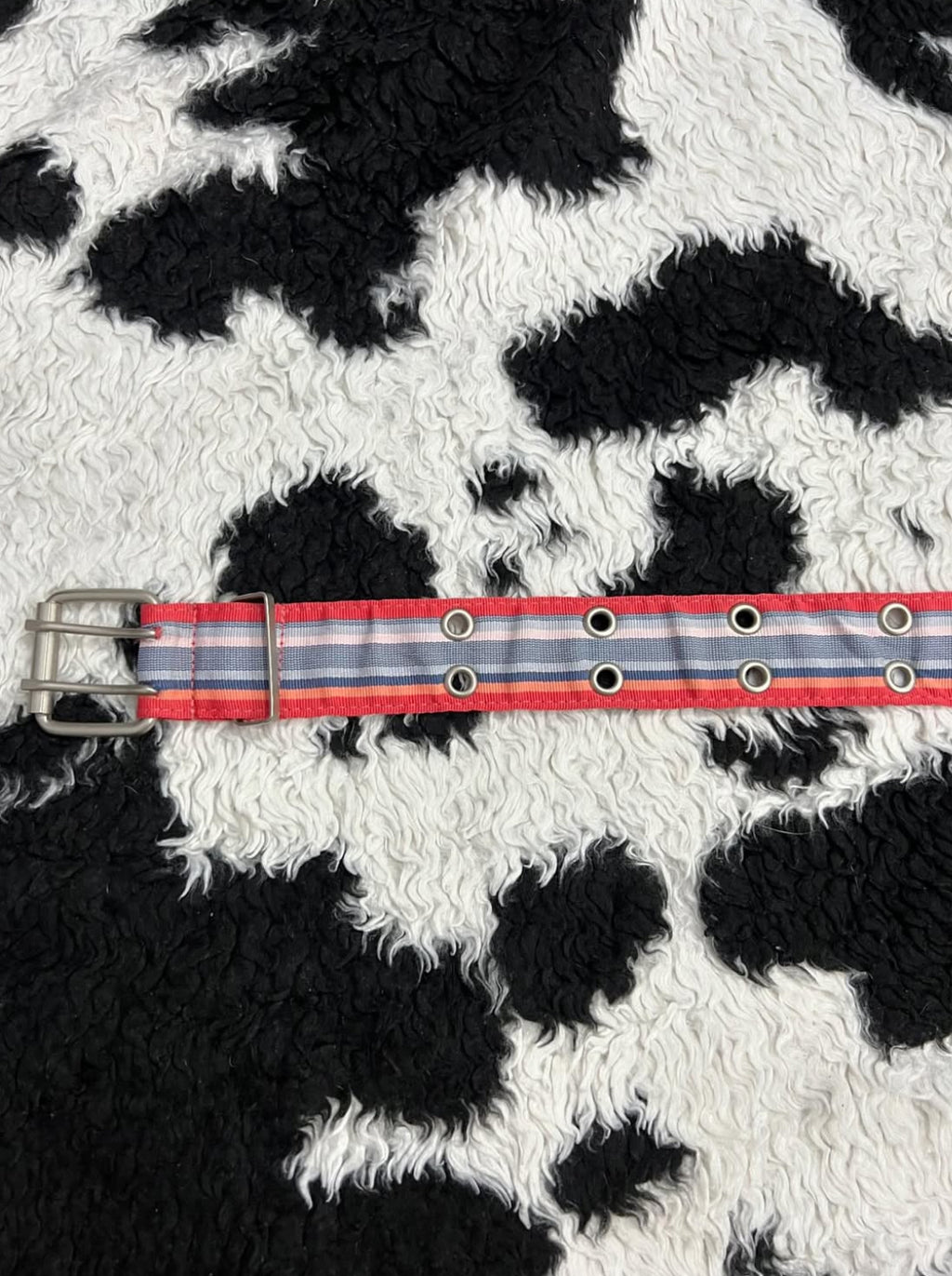 Pink & Blue Double Hole Belt