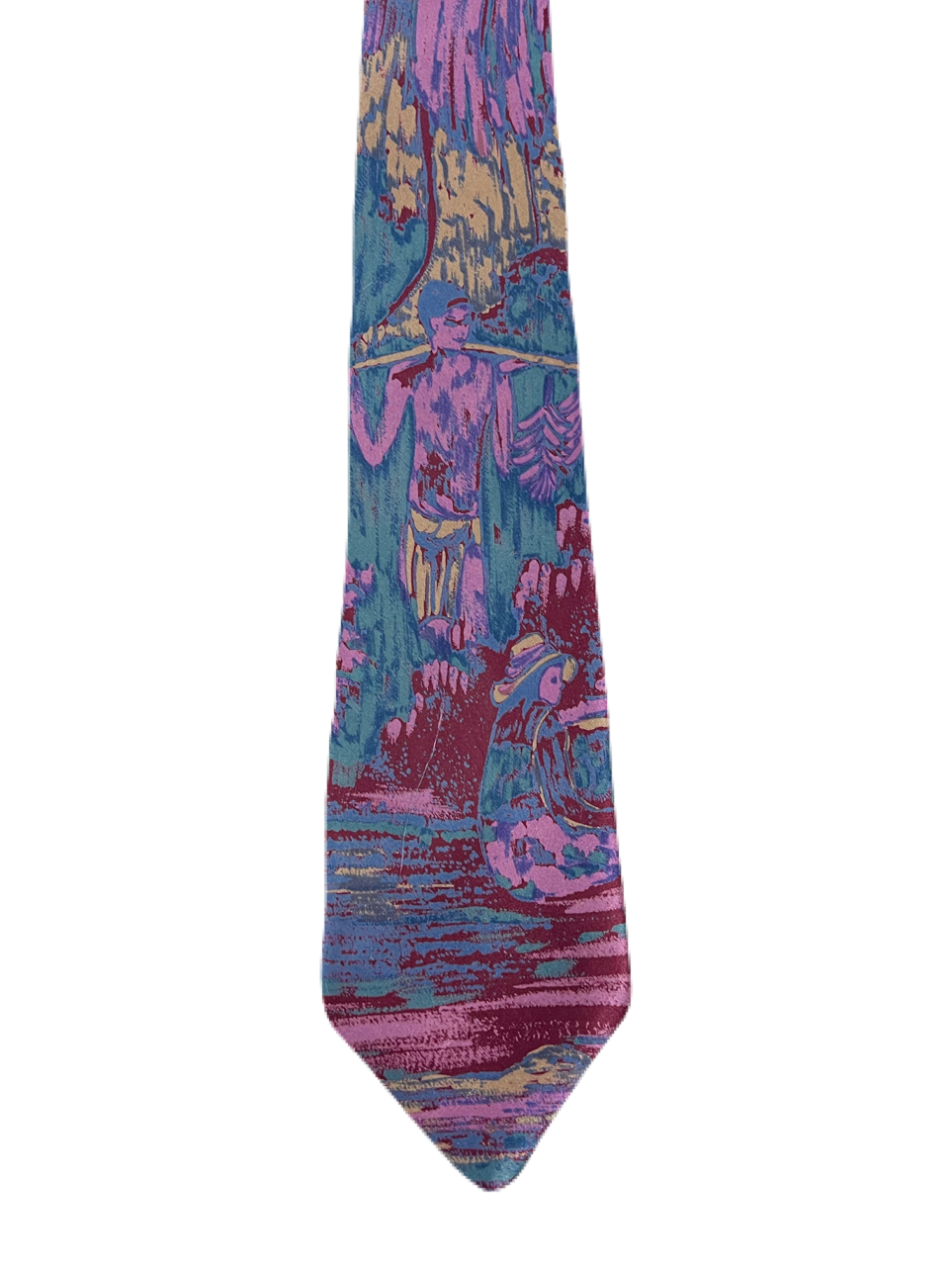 Alessandro Man in River Boat Art Tie