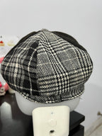 Plaid Patched Newsboy Cap