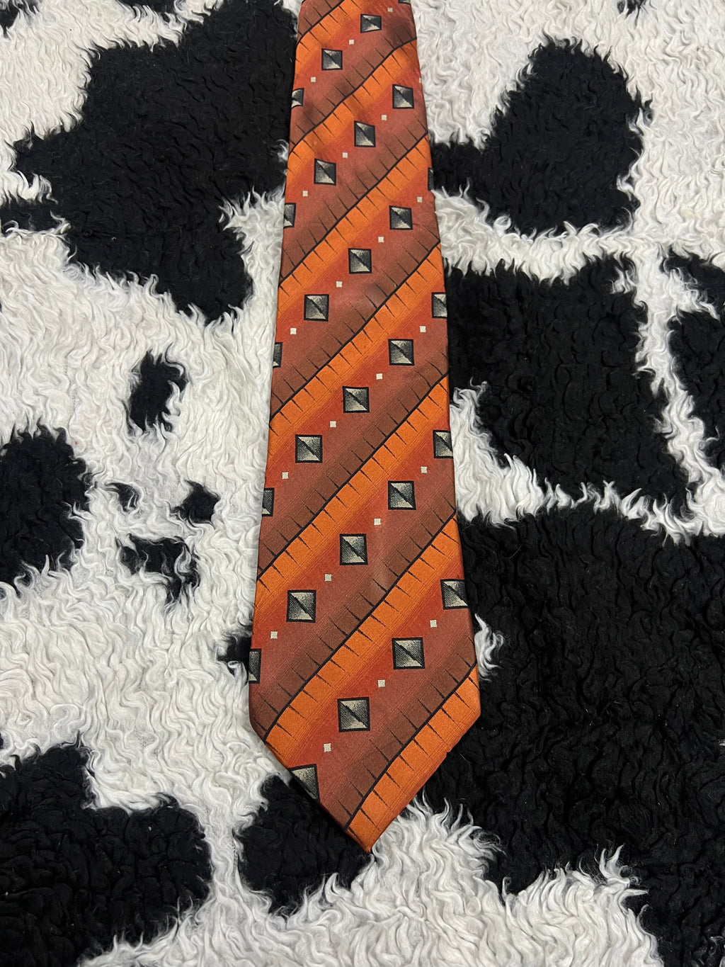 Emilio Ponti Orange Tie