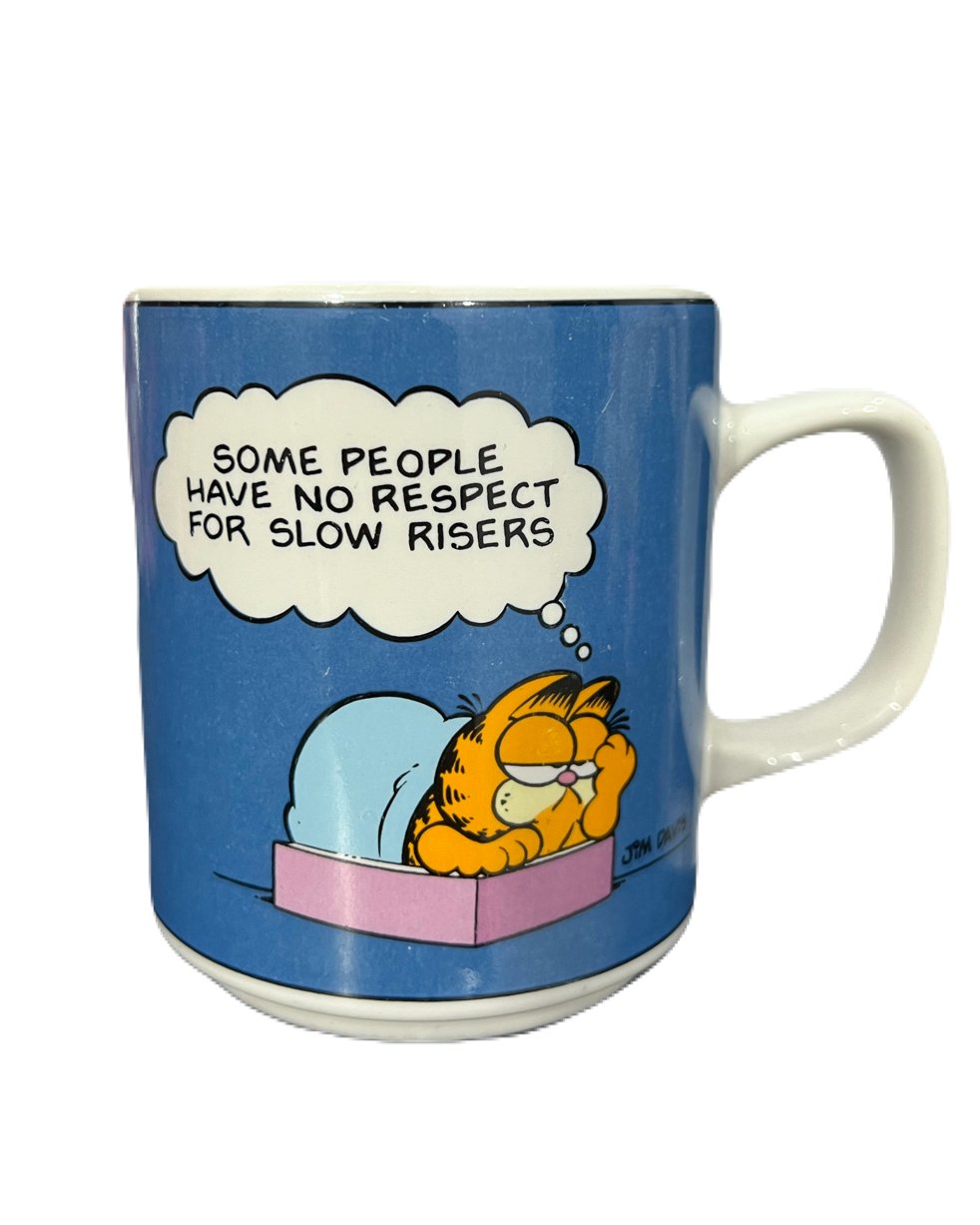 Vintage Garfield "Some people have no respect for slow risers" Cup