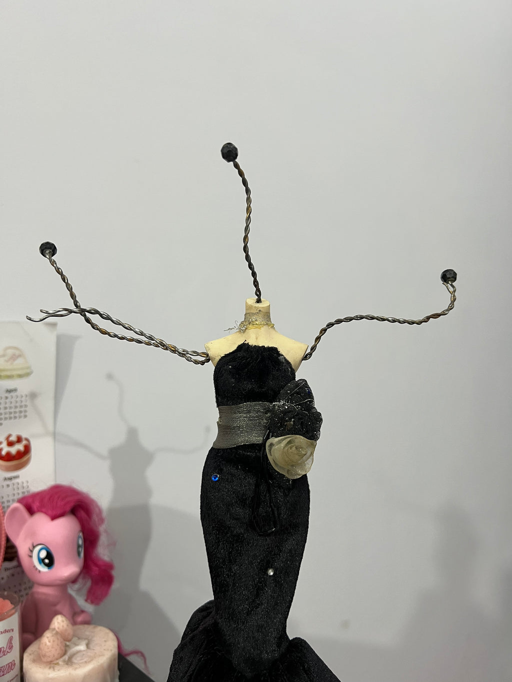 Black Dress Jewelry Mannequin