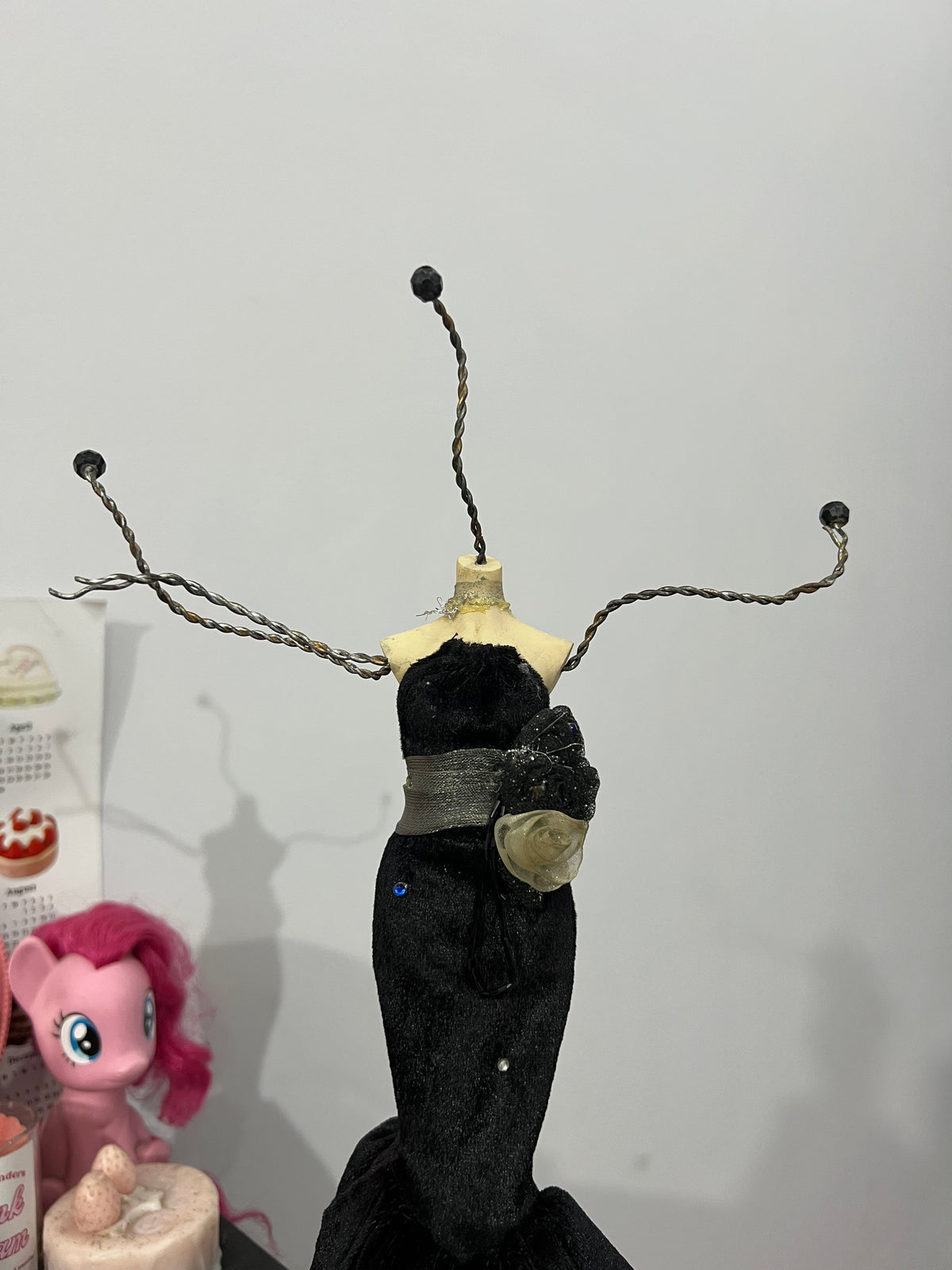 Black Dress Jewelry Mannequin