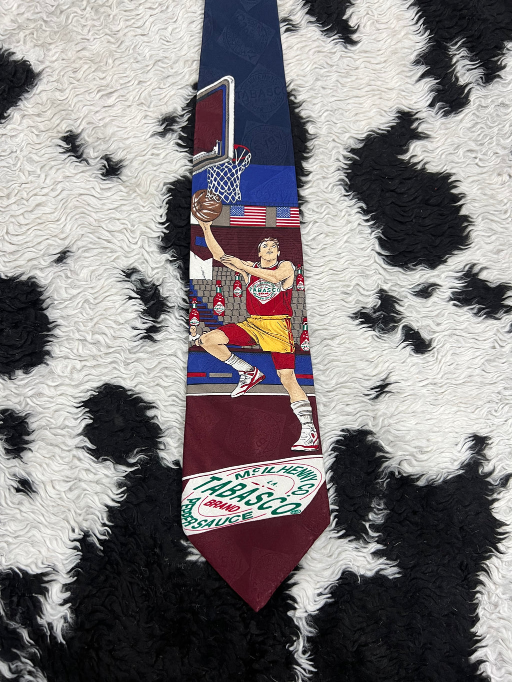 Tabasco Basketball Player Tie