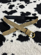 Leopard Print Fur Belt