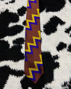 Brown Zig-Zag Tie