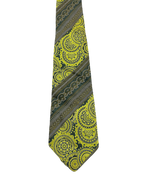 Paul Greco Green Embroidered Tie