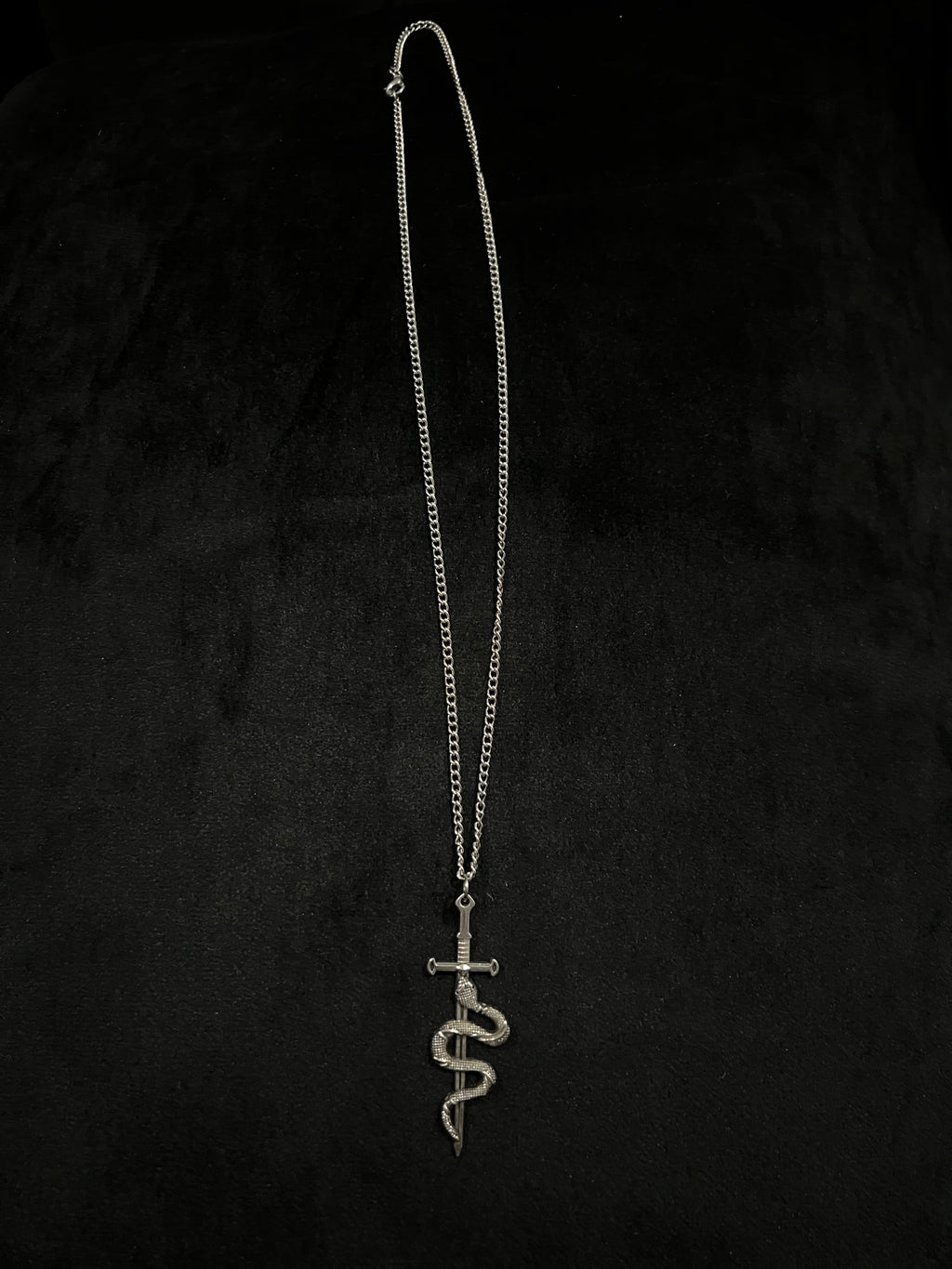 Venom & Valor Snake Sword Necklace