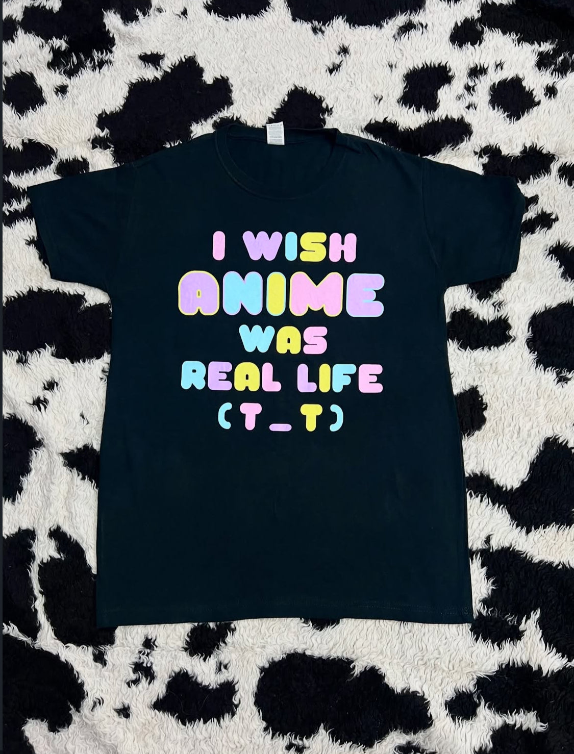 "I wish Anime was real" Tee (Medium / Large)