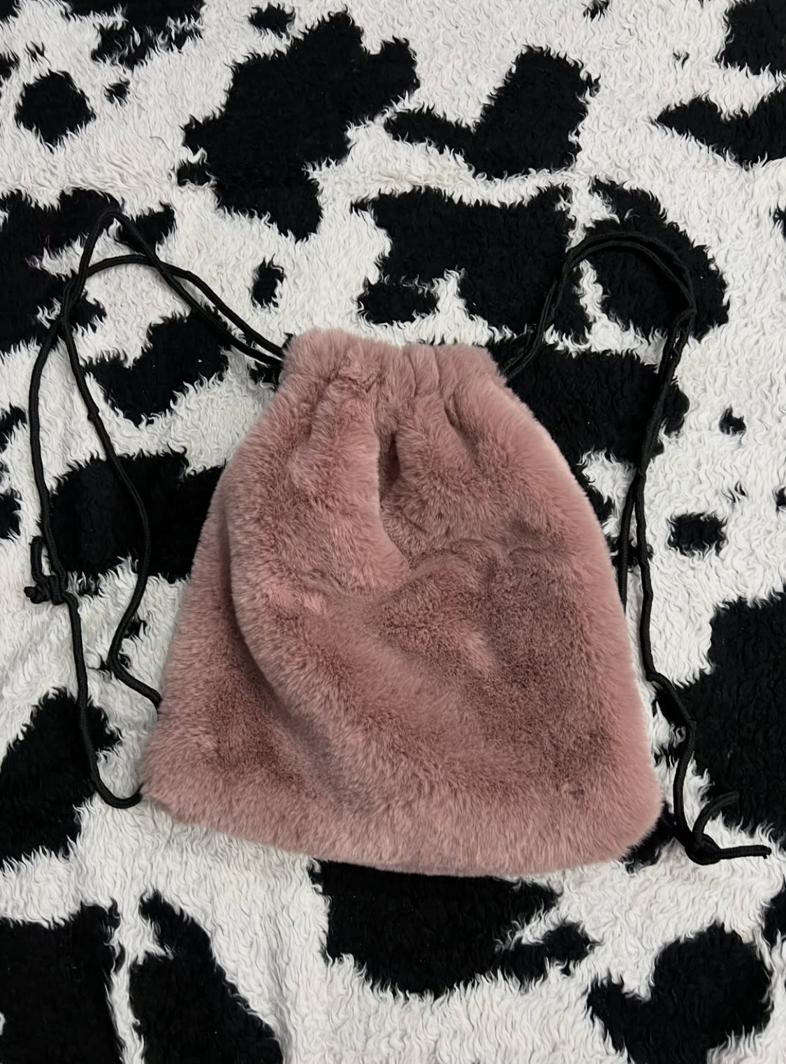 Pink Fur Bag