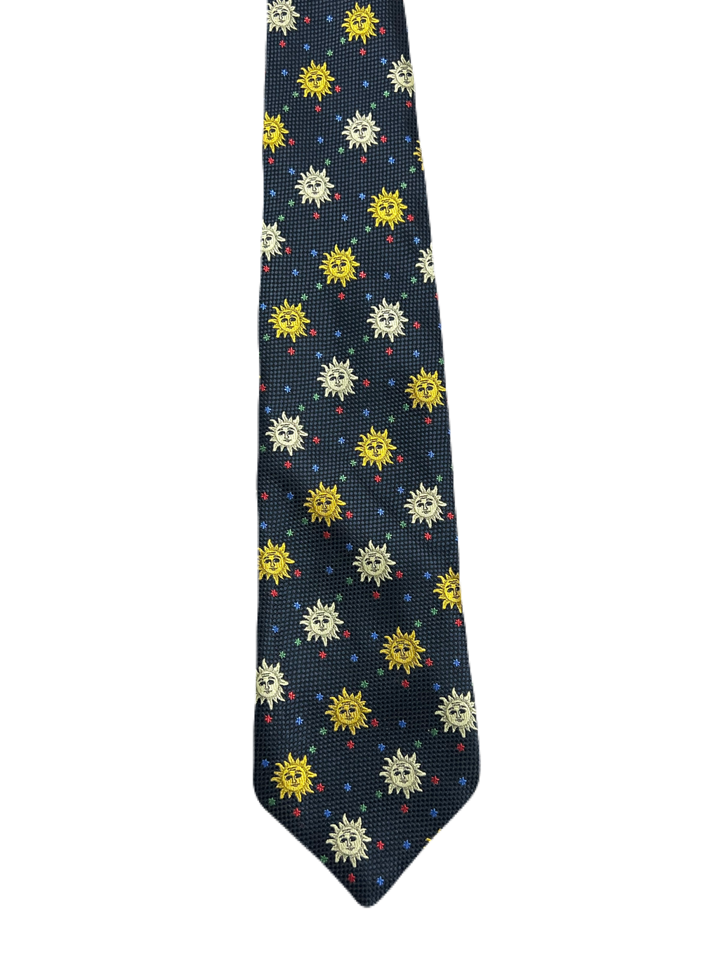 Sun Embroidered Tie