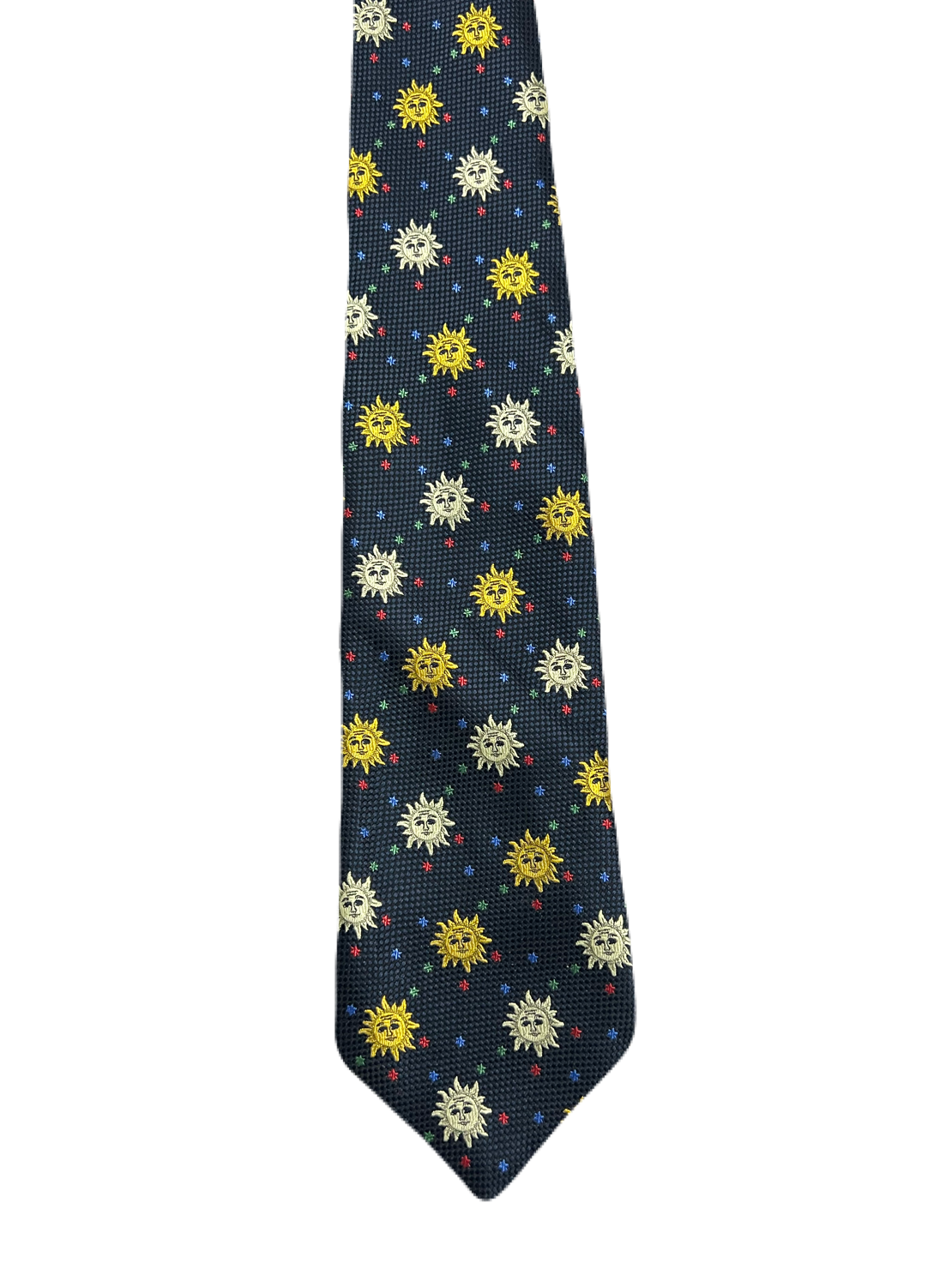 Sun Embroidered Tie