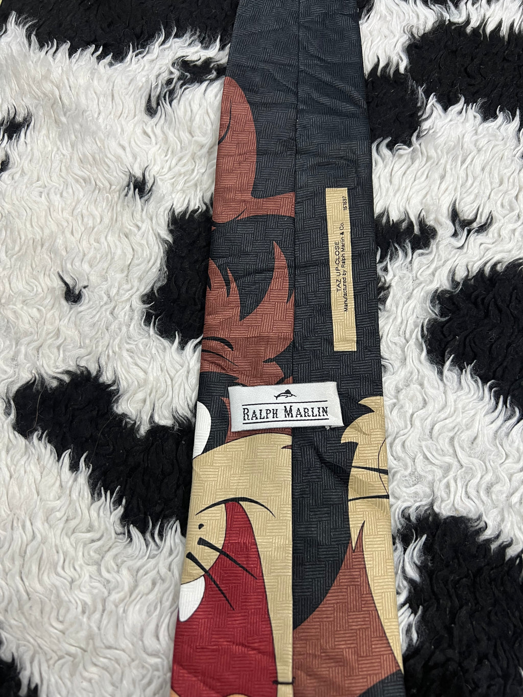 Vintage Ralph Marlin Taz Closeup Tie