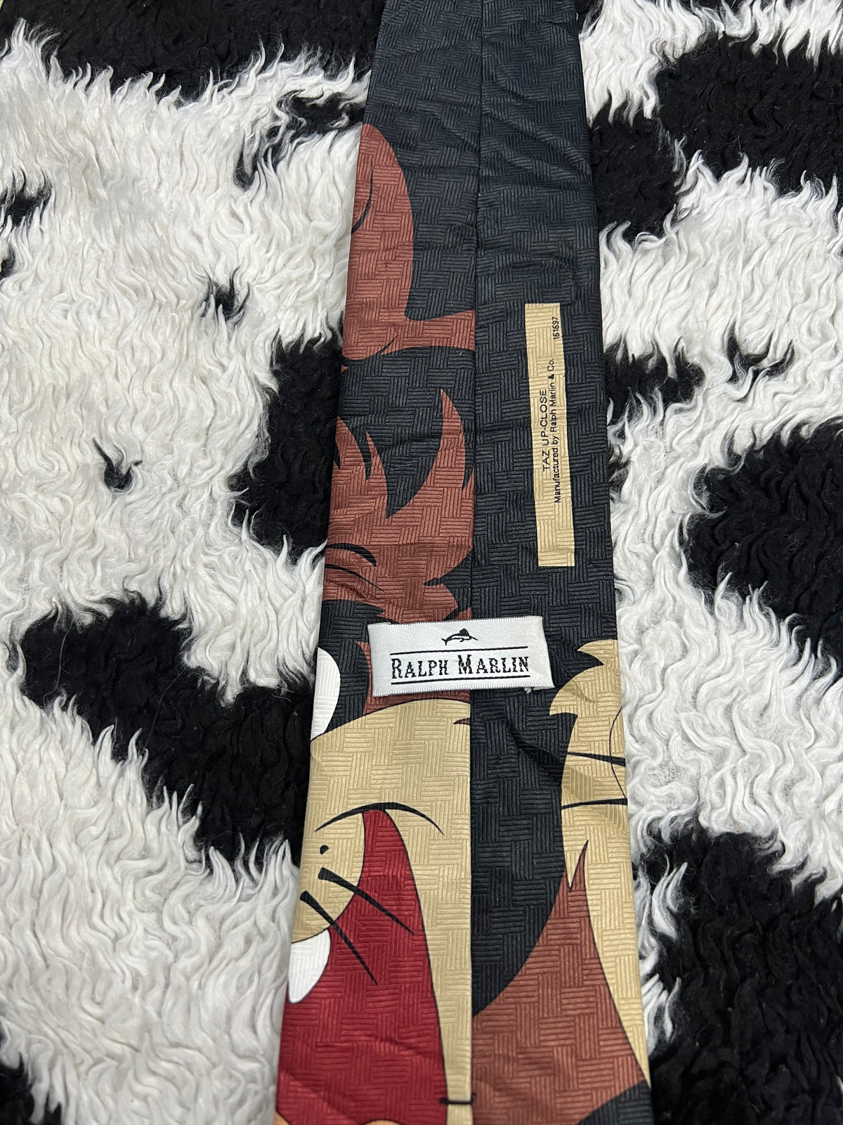 Vintage Ralph Marlin Taz Closeup Tie