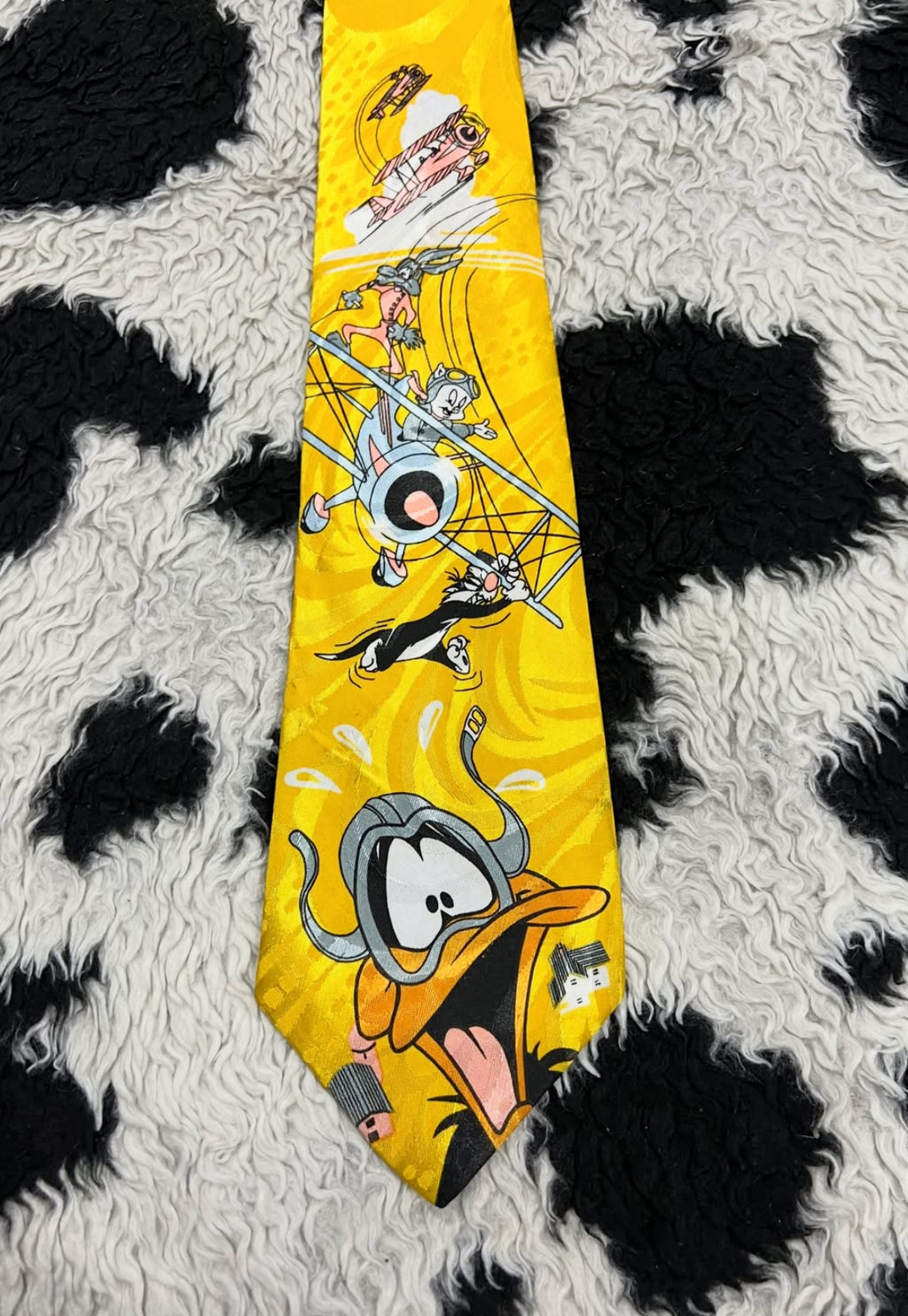 Looney Tunes Flying Plane Tie
