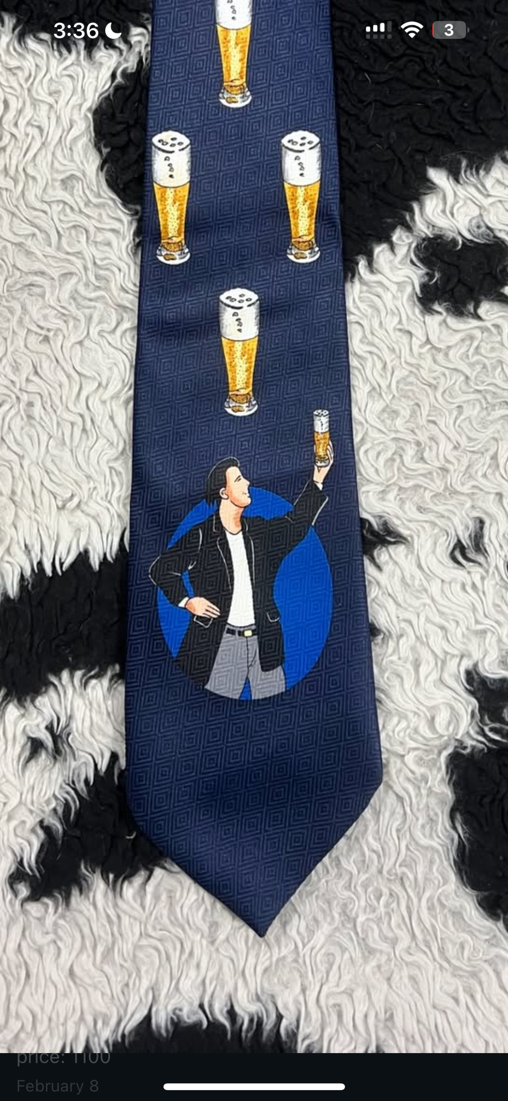 Vintage Beer Man Tie