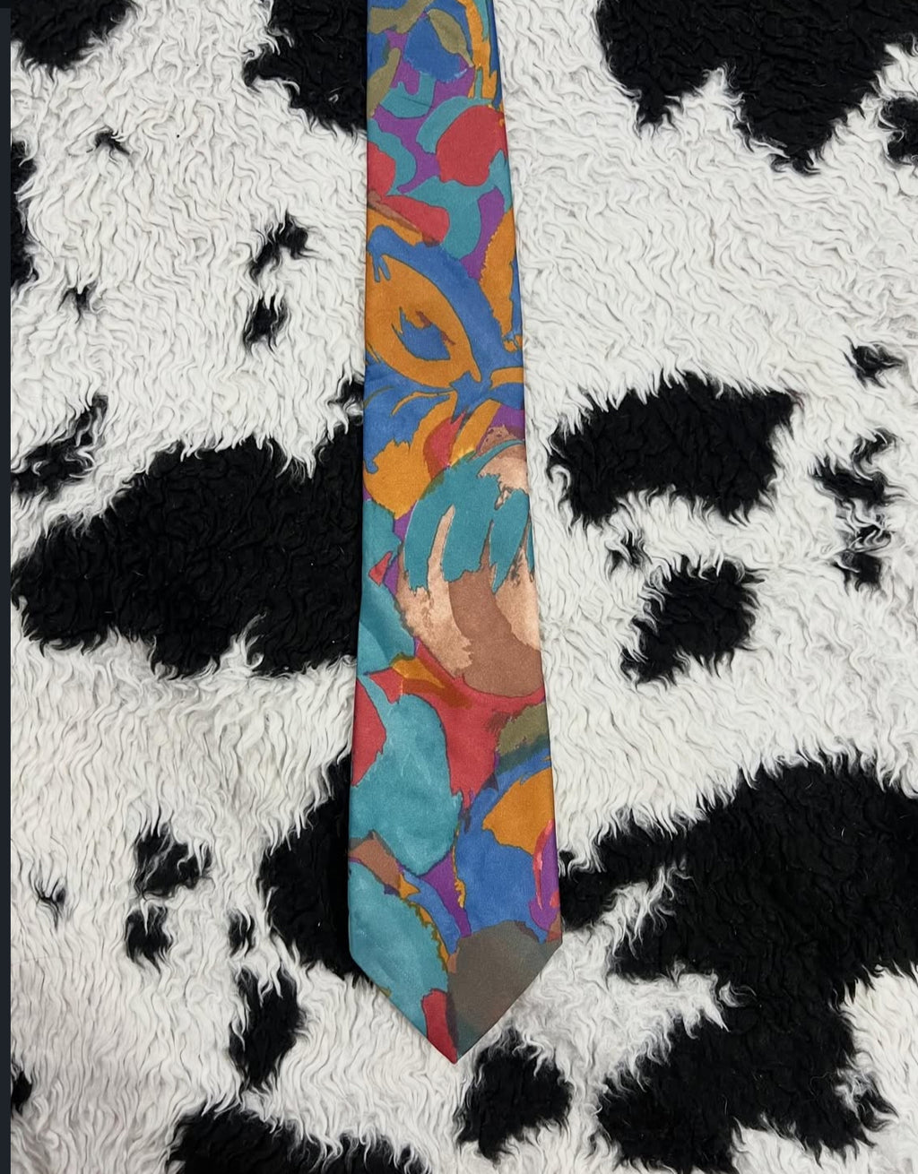 Abstract Art Paint Strokes Tie