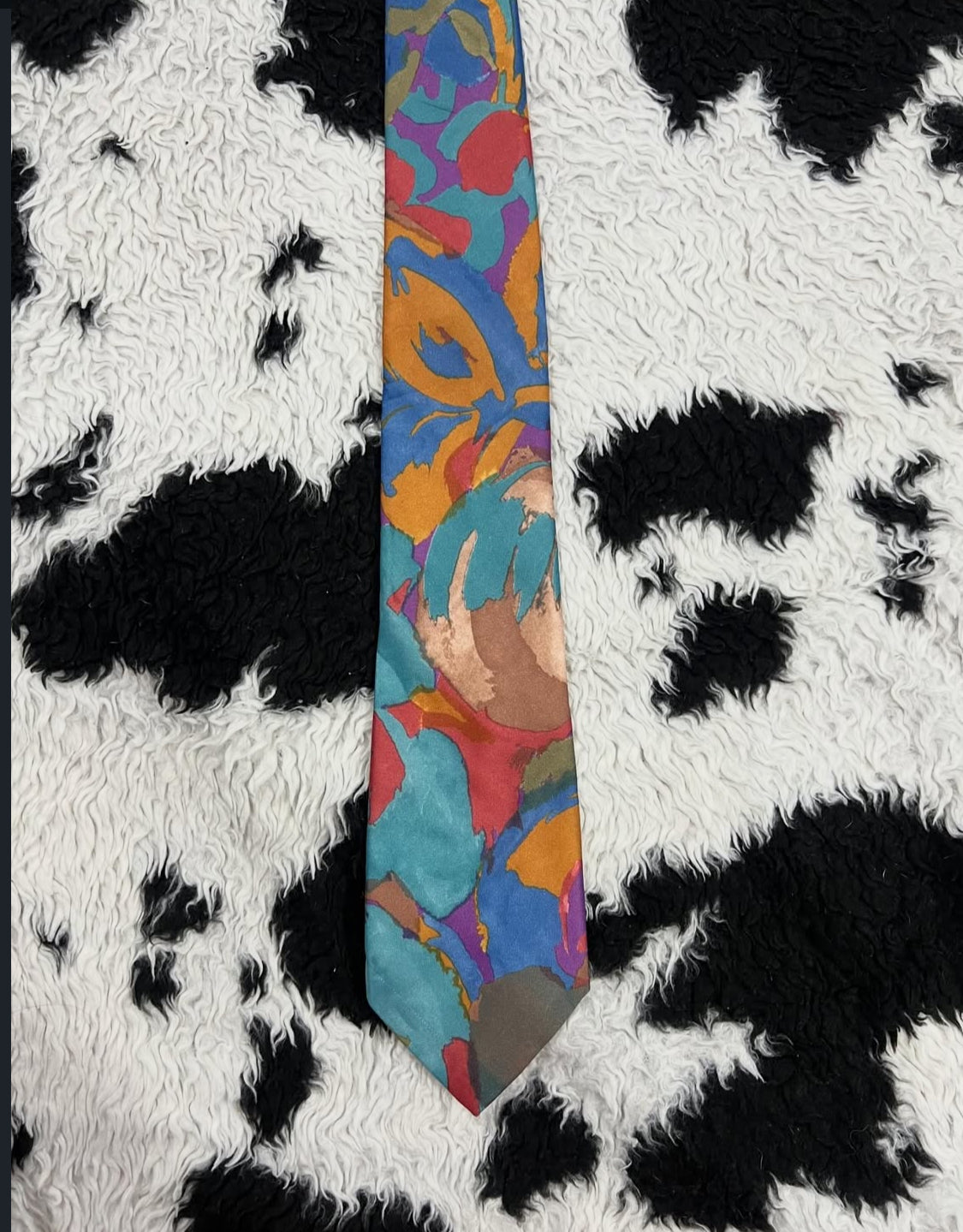 Abstract Art Paint Strokes Tie