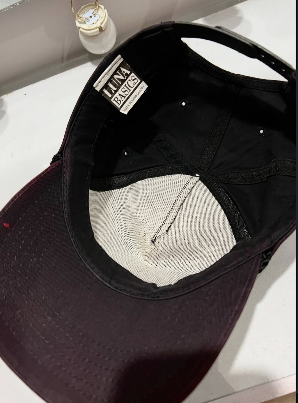 Brown Floral Cap