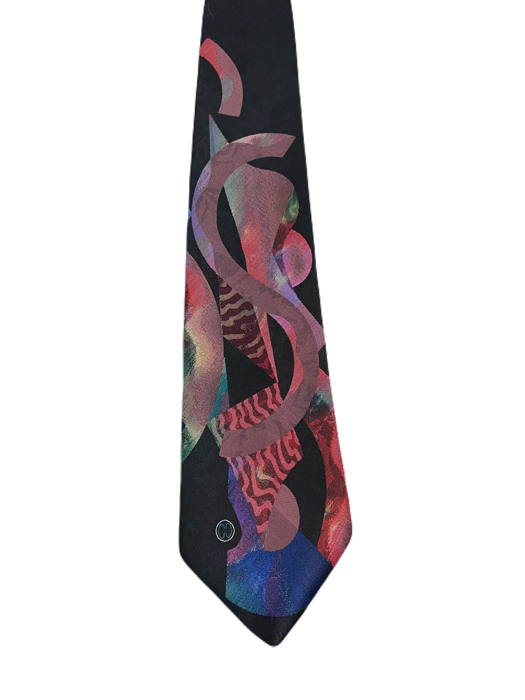 Halston III Embroidered Abstract Tie