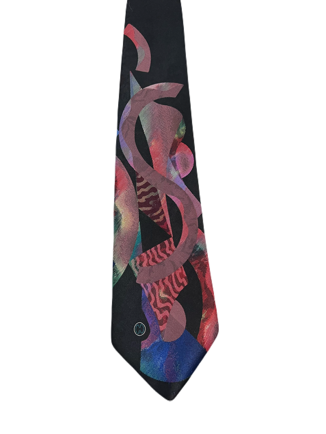 Halston III Embroidered Abstract Tie