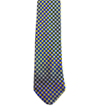 Blue & Yellow Checkerboard Tie