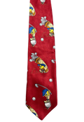 Vintage 90s Tweety Bird Playing Golf Looney Tunes Tie