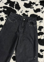 Favela Black Studded Denims (Waist 34)
