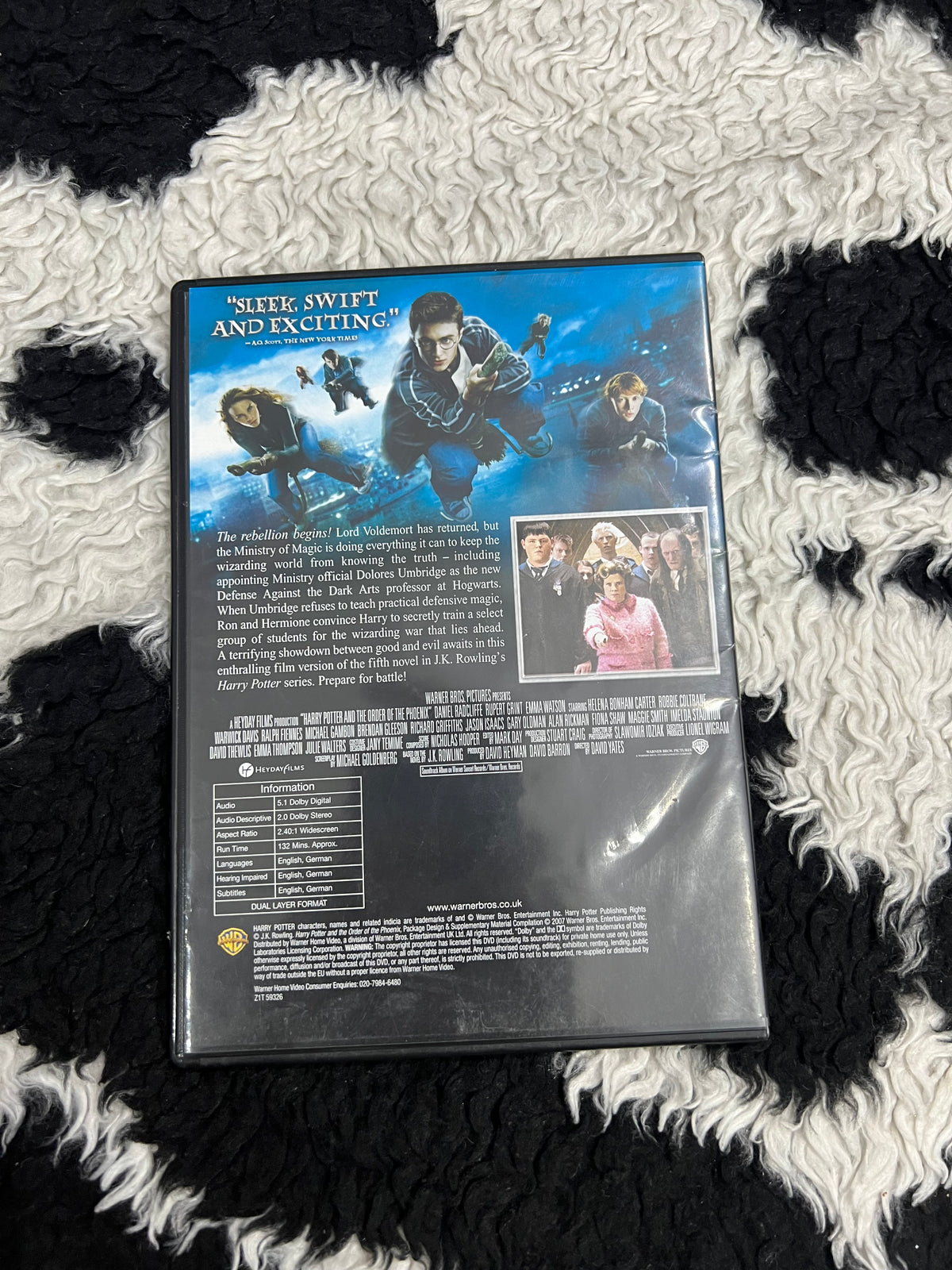 Harry Potter & The Order of Phoenix DVD