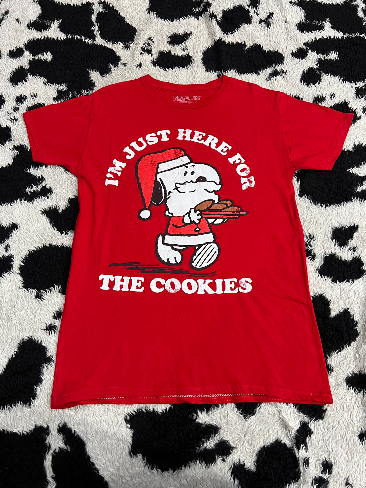 Snoopy "I'm Just Here for the Cookies" Tee (Large)