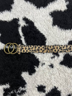 Leopard Print Fur Belt
