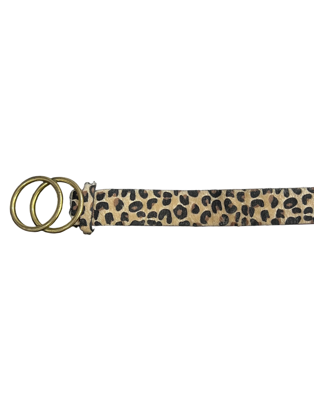 Leopard Print Fur Belt