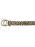 Leopard Print Fur Belt