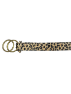 Leopard Print Fur Belt