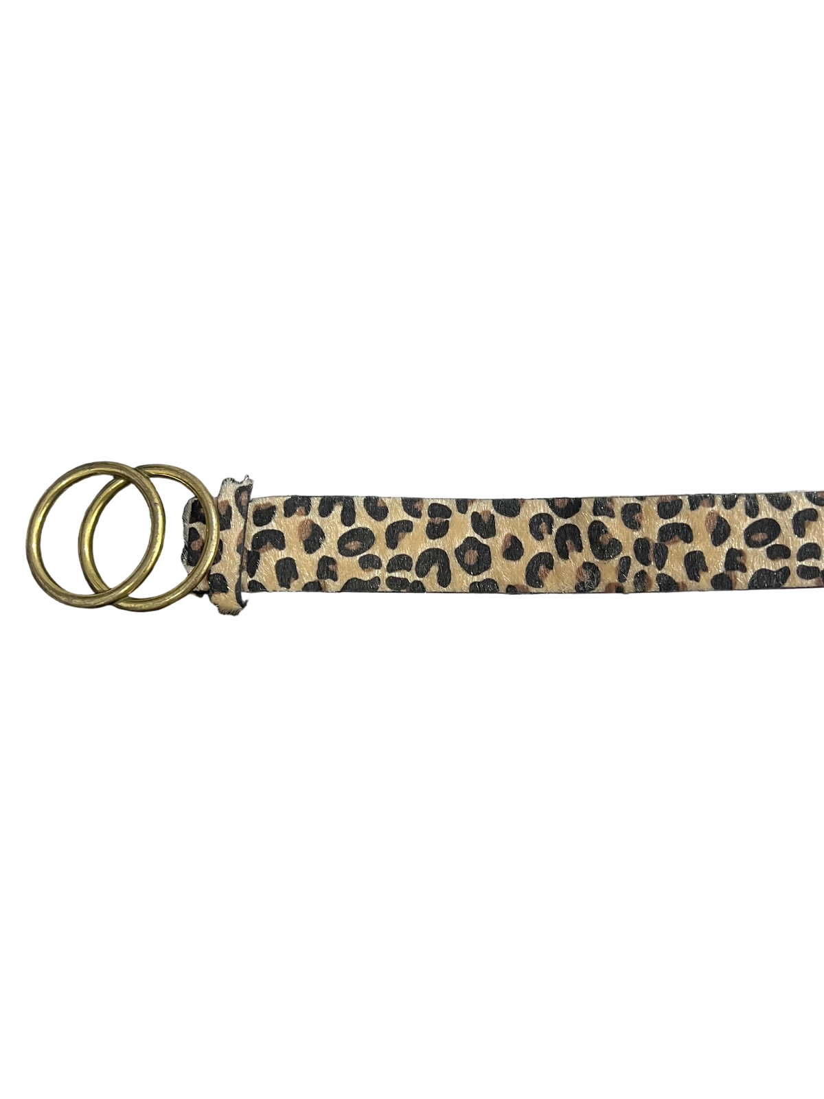 Leopard Print Fur Belt
