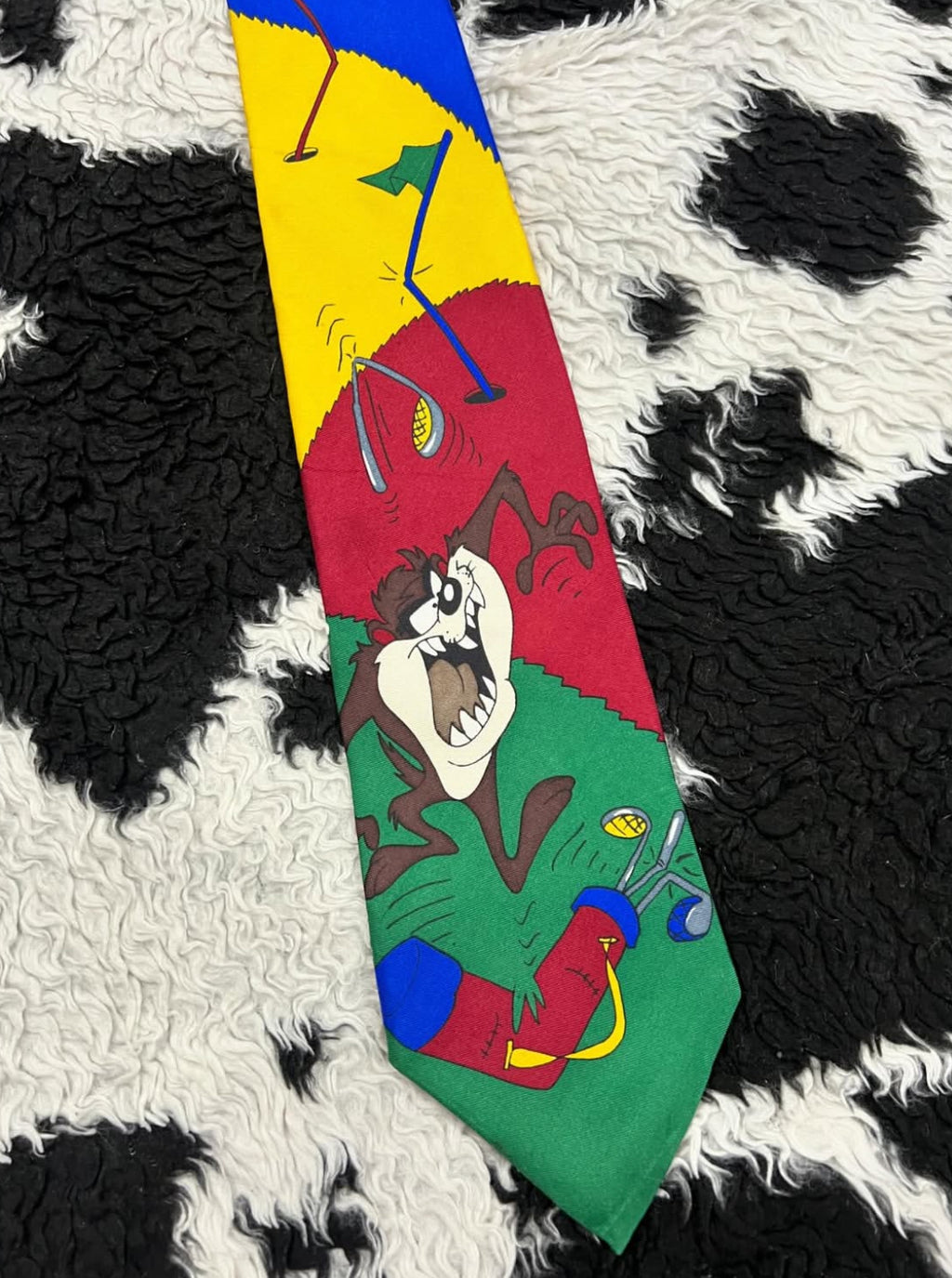 Vintage 1994 Taz Golfing Tie