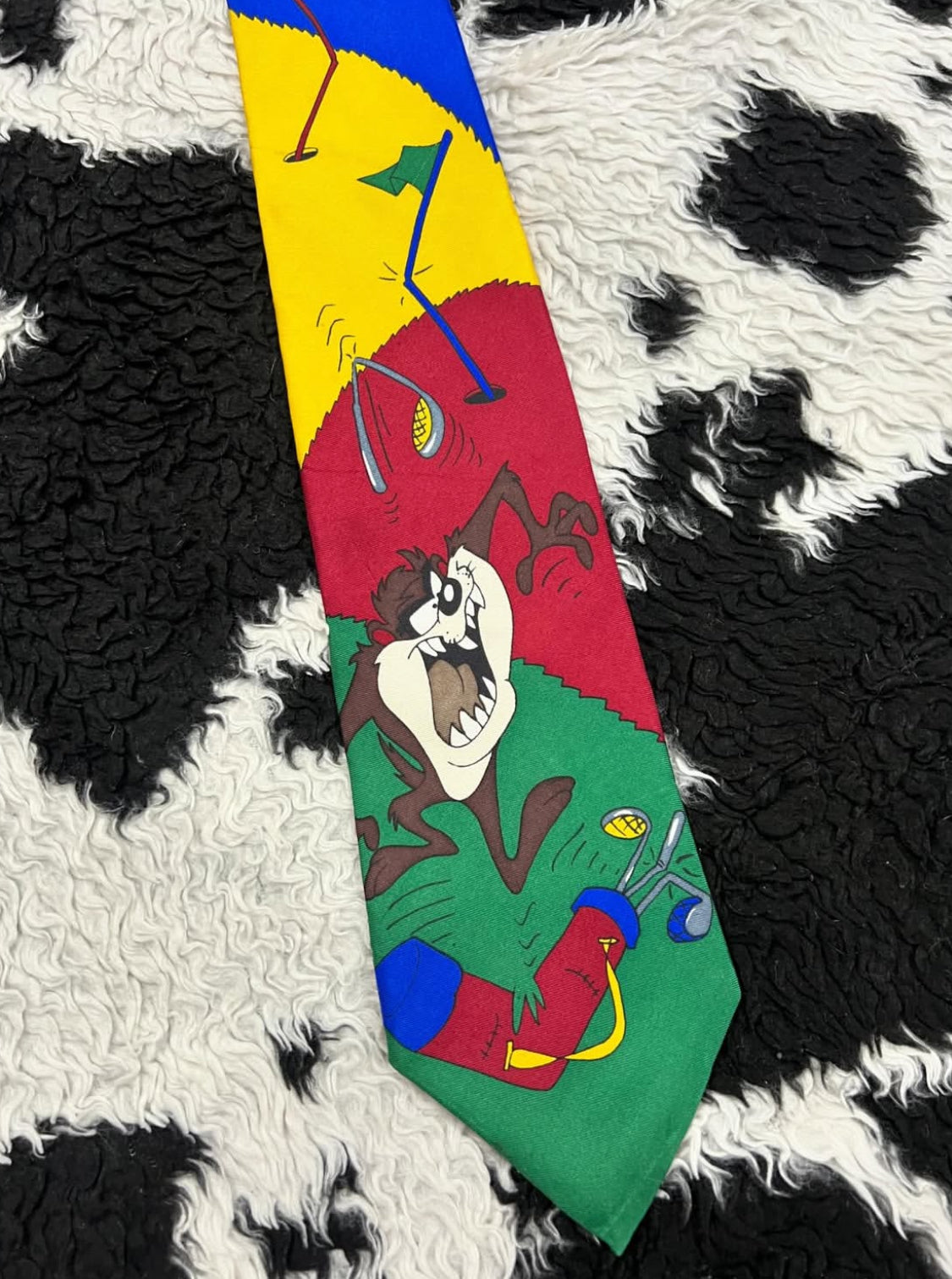Vintage 1994 Taz Golfing Tie