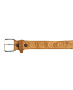 Light Brown Floral Narrow Belt
