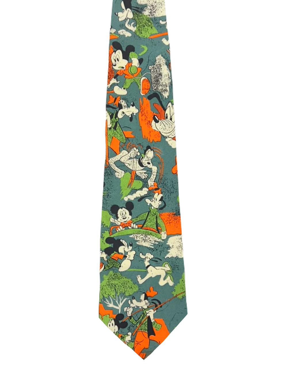 Vintage Disney Mickey Mouse & Goofy Tie