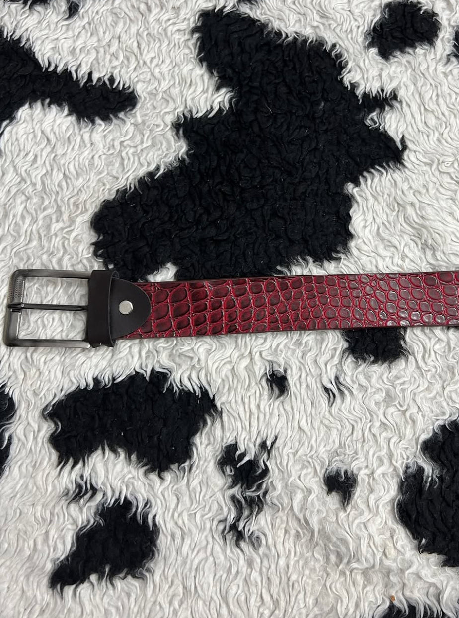 Snake-skin Scaled Belt