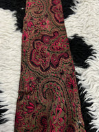 Keynote Fully Embroidered Red Paisley Tie