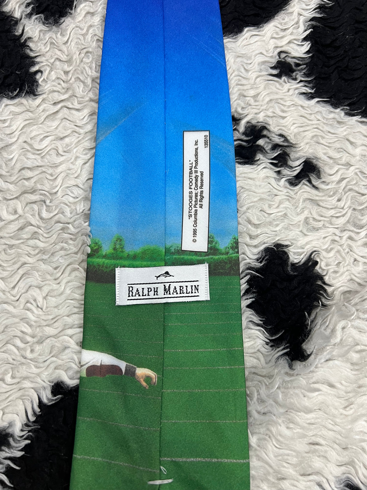 Vintage 1995 Stooges Football Tie