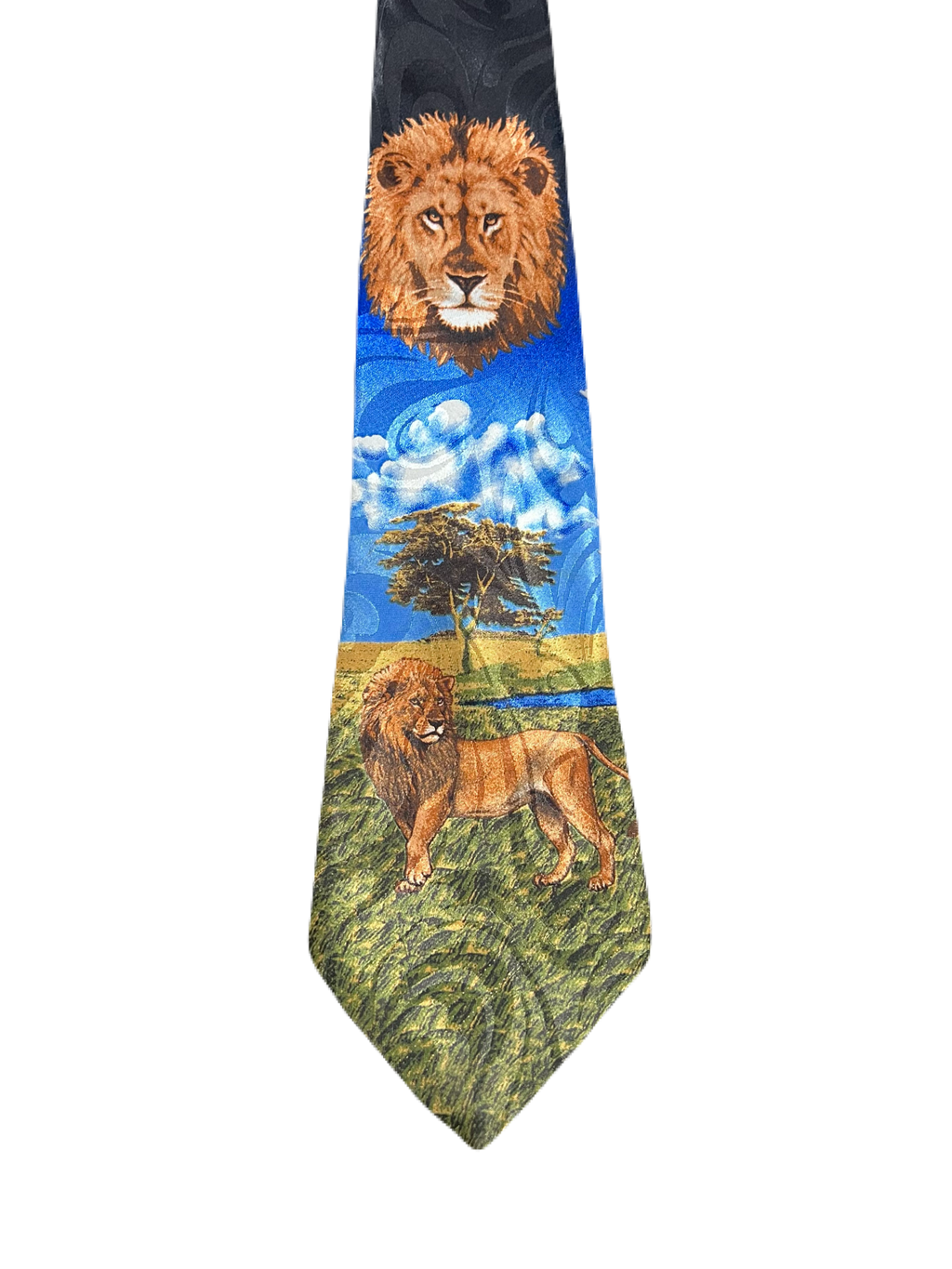 Steven Harris Lion Graphic Tie