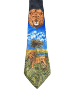 Steven Harris Lion Graphic Tie