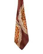 Brown Floral Tie