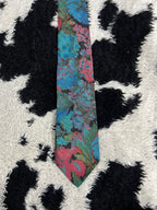 Black & Pink Floral Tie