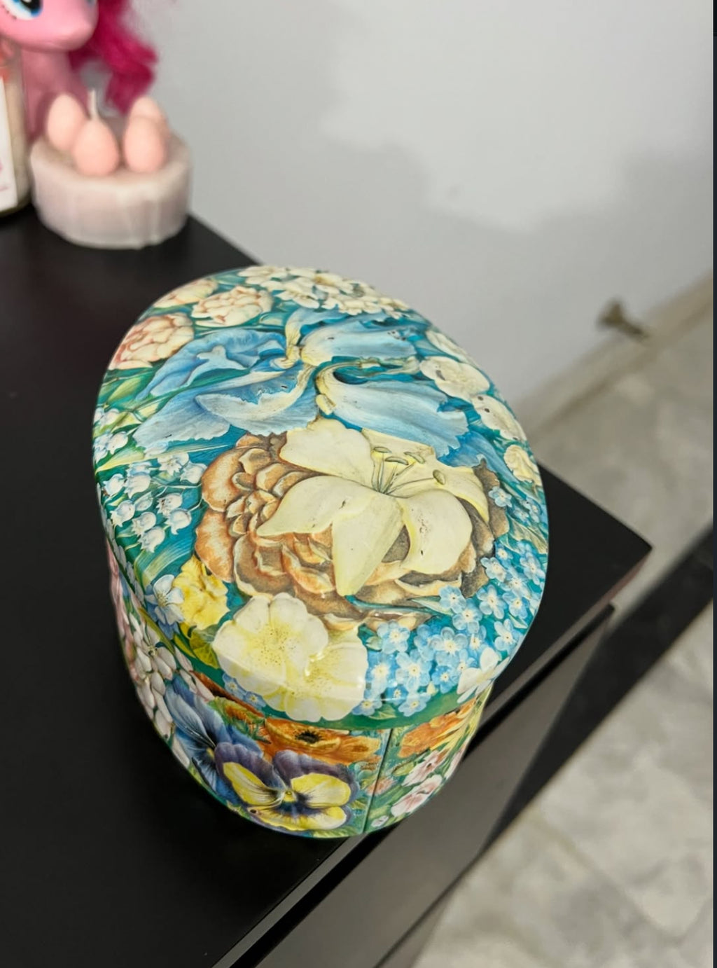 Floral Tin Storage Box